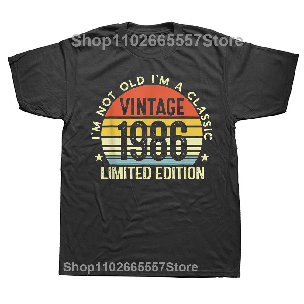Novelty Made In 1986 38th Cassette Tape Vintage T Shirts Streetwear Short Sleeve Birthday Gifts Summer Tshirt Unisexs Clothing
