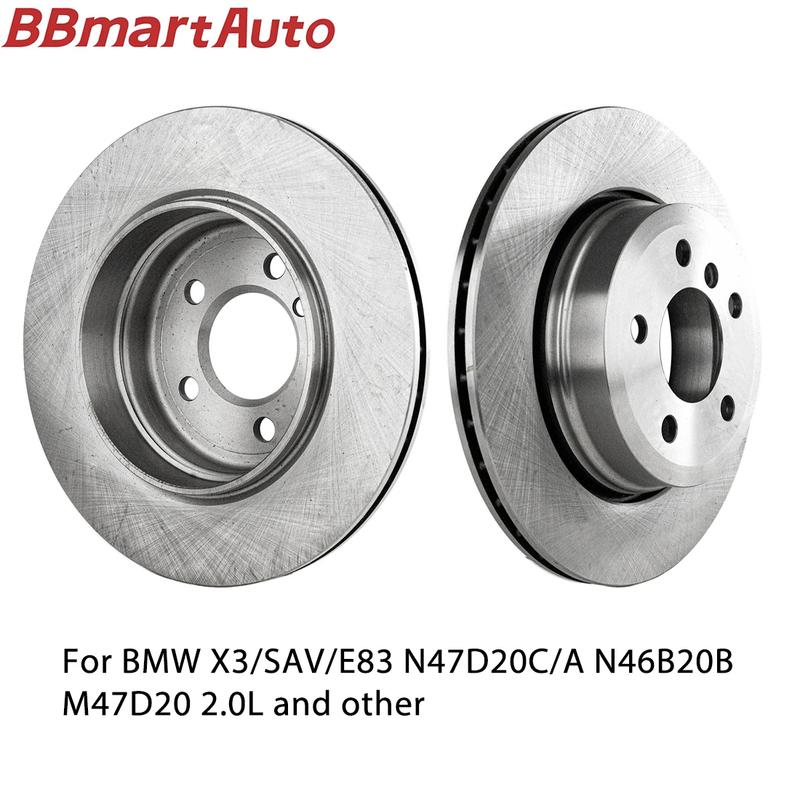 34213332217 2pieces rear brake disc for BMW X3/SAV/E83 N47D20C/A N46B20B M47D20 2.0L and other.BBmart Auto Parts