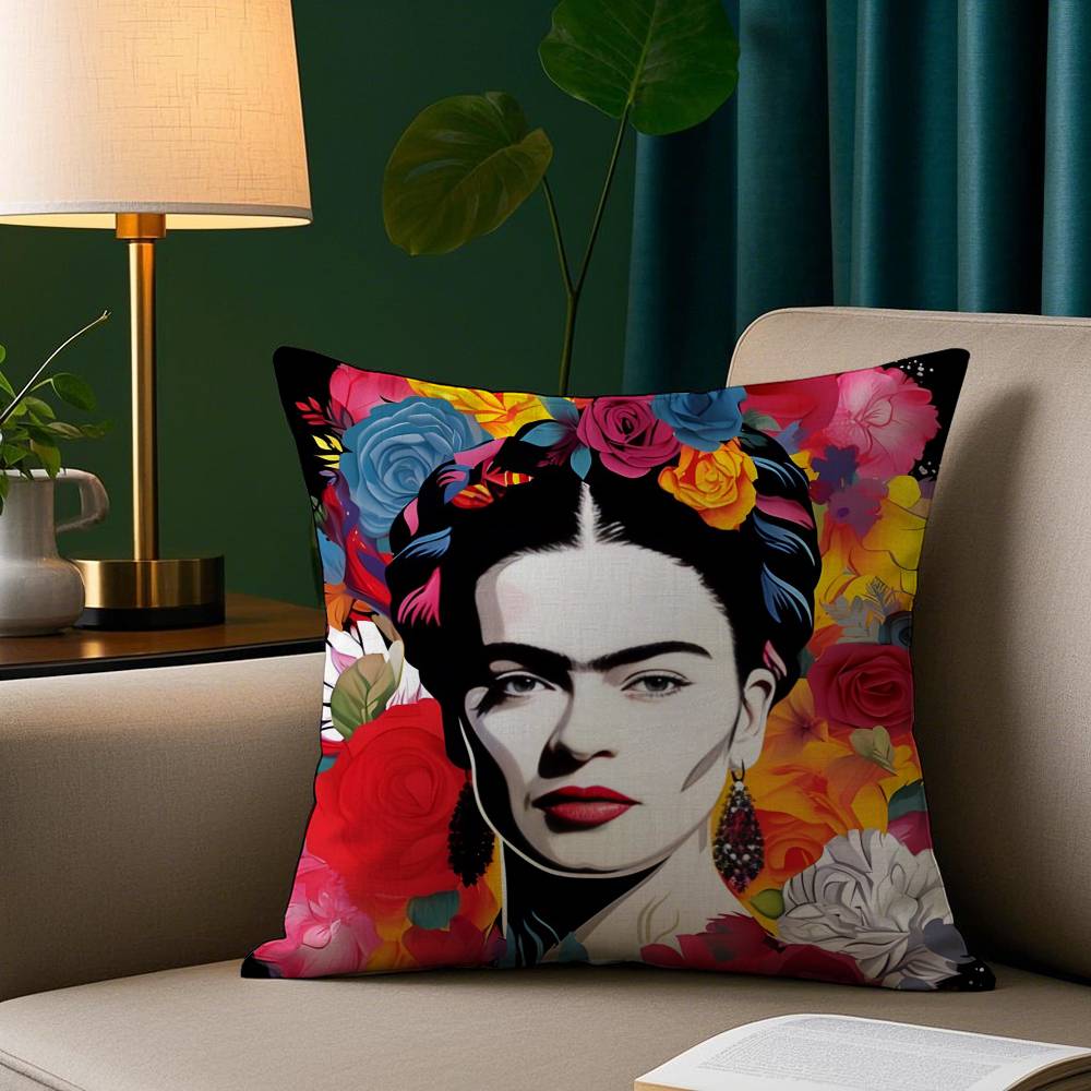 Painting FFridaS Art Pillow Case Short Plush Print Cushion Cover Square Throw Pillow Covers Sofa Home Decor