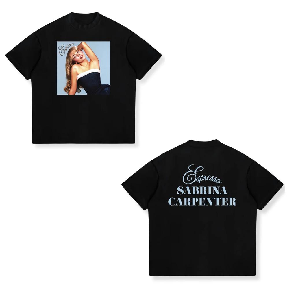 Sabrina Carpenter Концертный Принт Футболка Женская Унисекс Унисекс Короткий Рукав Ретро Уличная Y2K Повседневная Мода Топы Одежда