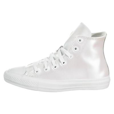 Кеды Chuck Taylor All Star из иридисцентной кожи хайтопы женские серебристые 566094C