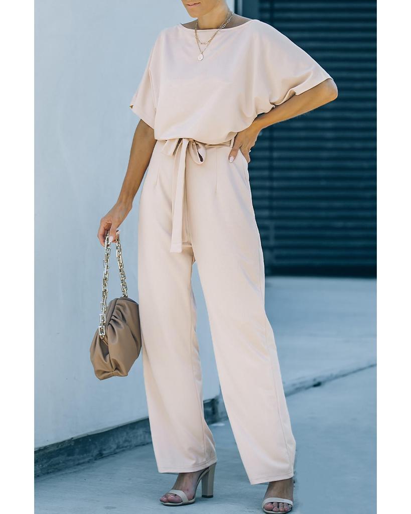 Azura Exchange Широкий комбинезон с поясом