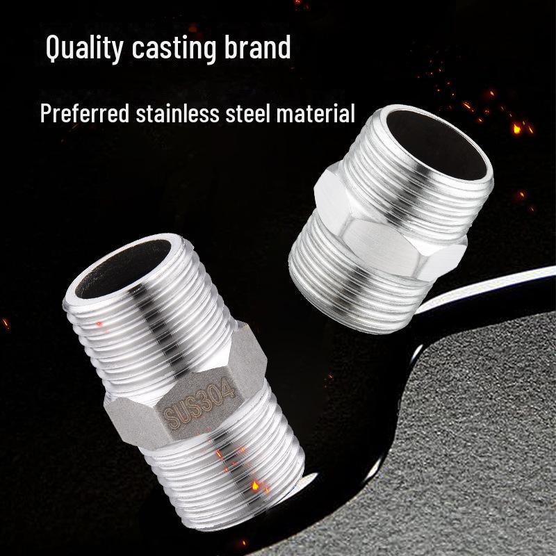 Четырехсторонний редуктор-угольник из нержавеющей стали с внутренней и наружной резьбой для водопроводных труб