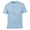 Abstract Ballet Dancer Line Art Illustration shortsleeved Tshirt