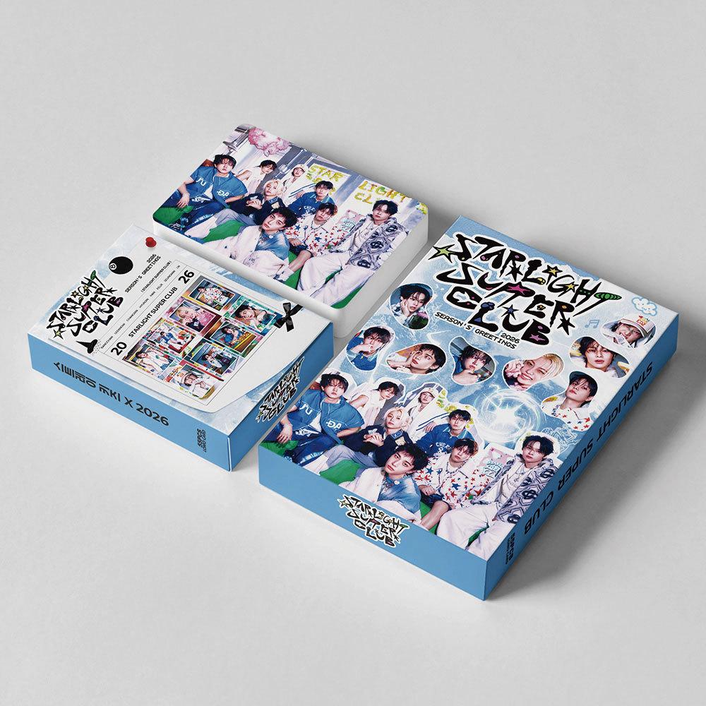 55Pcs Stray Kids Collection Cards Season'S Greetings Skzoo Starlight Super Club Peripheral Lomo Card Postcards