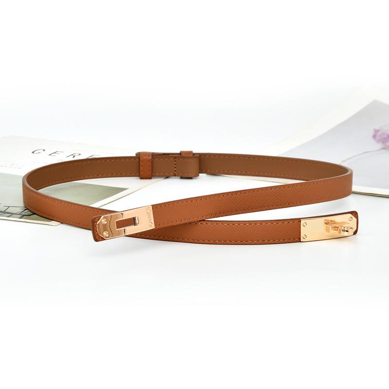 All-Match Retro Waist Decorations Women's Thin Belt Women's South Korea Fashion Girdle Thin Belt Women's with Dress Decoration