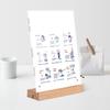 Highly Transparent Menu Sign Holder Slant/straight Groove Acrylic Table Number Holder Restaurant