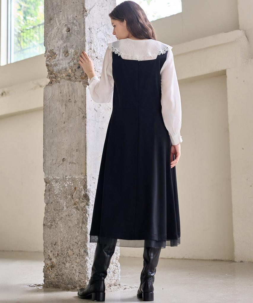Mite Sleeveless Flare Dress_Black