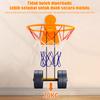 Foldable Basketball Hoop for Kids Adjustable Height Indoor Toy No-Drill Wall-mounted Basketball Hoop for Toddlers Boys Girls
