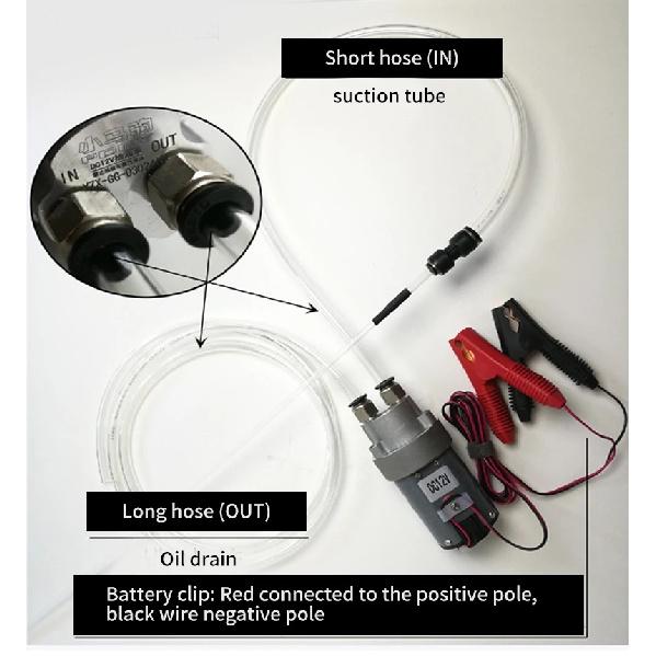 The Whole Set DIY Mini DC Oil Pump 12V Oil Transfer Oil Pump Engine Oil Pump Micro Self-suction Gear Oil Transfer Pump