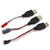 USB to JST/SM/futaba Plug литиевая батарея зарядное устройство RC USB зарядный кабель питания шнур питания