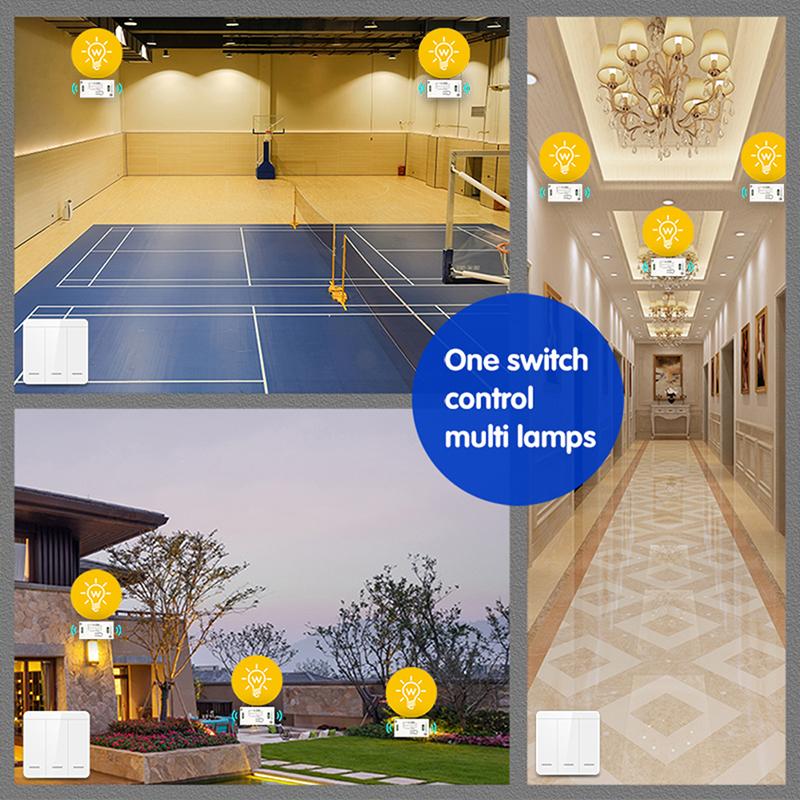 Настенный переключатель 433 МГц беспроводной настенный переключатель передатчика и релейный приемник переменного тока