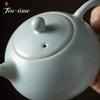 Фарфоровый чайник ручной работы Azure Ru Kiln, 180 мл, горшок Zen Xishi, бытовой чайник для заваривания чая с заваркой, коллекция китайского чайного сервиза