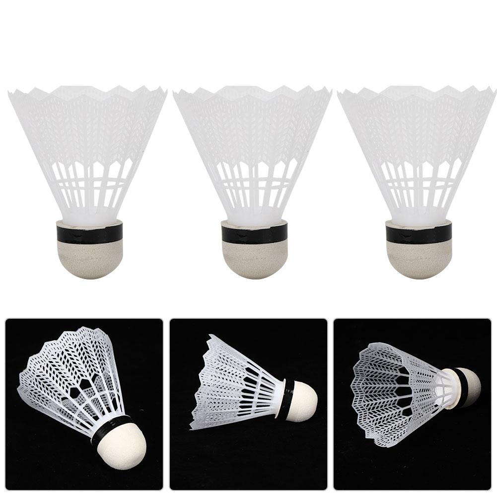 6 шт. Пластиковые воланы Тренировочные Бадминтонные Соревнования для Спорта на Открытом Воздухе и в Помещении Белые