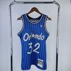 MN Vintage Basketball Jersey 94 Season Magic Team White Black 1 32 Number Heat Pressed