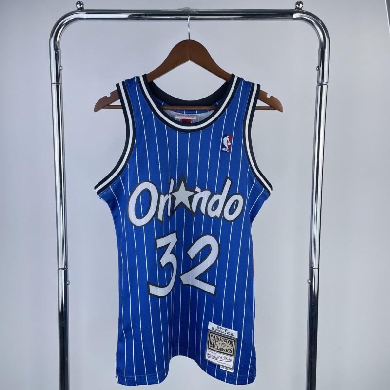 MN Vintage Basketball Jersey 94 Season Magic Team White Black 1 32 Number Heat Pressed
