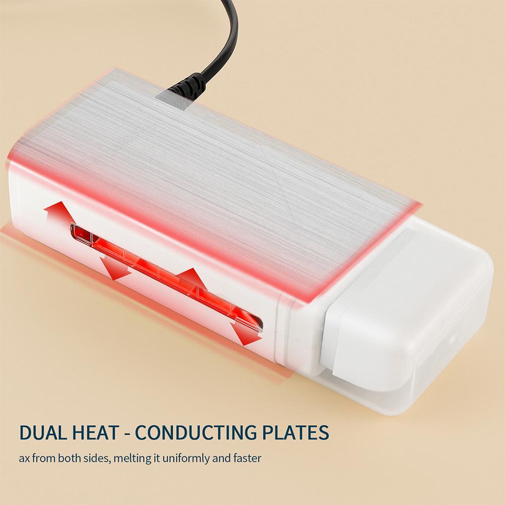 3 в 1 роликовый набор для воска, грелки для воска для депиляции, полоски для удаления волос с картриджем для эпилятора, нагреватель, набор бумаги для вощения