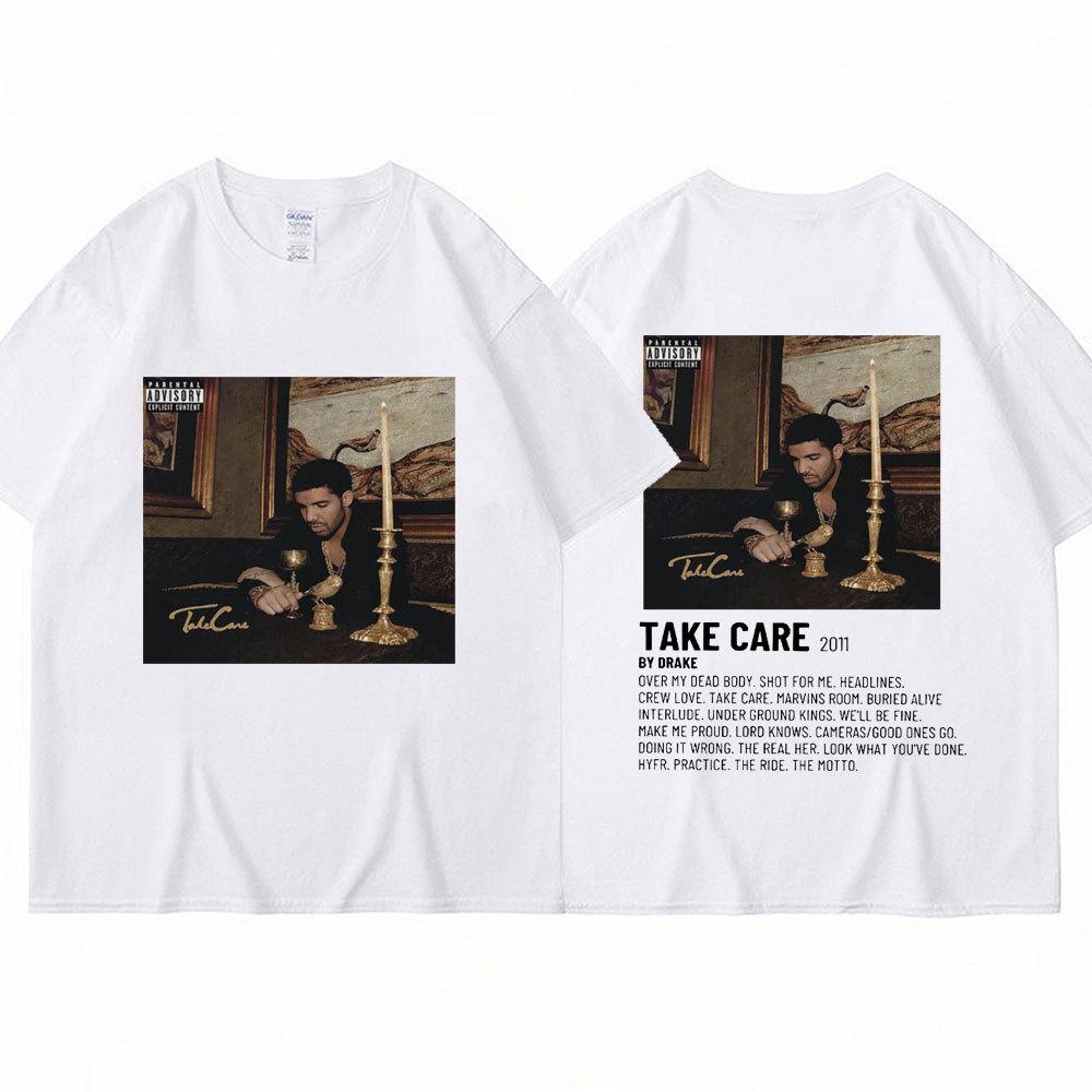 Рэпер Дрейк Музыкальный Альбом Take Care Футболка Мужчины Женщины Мода
