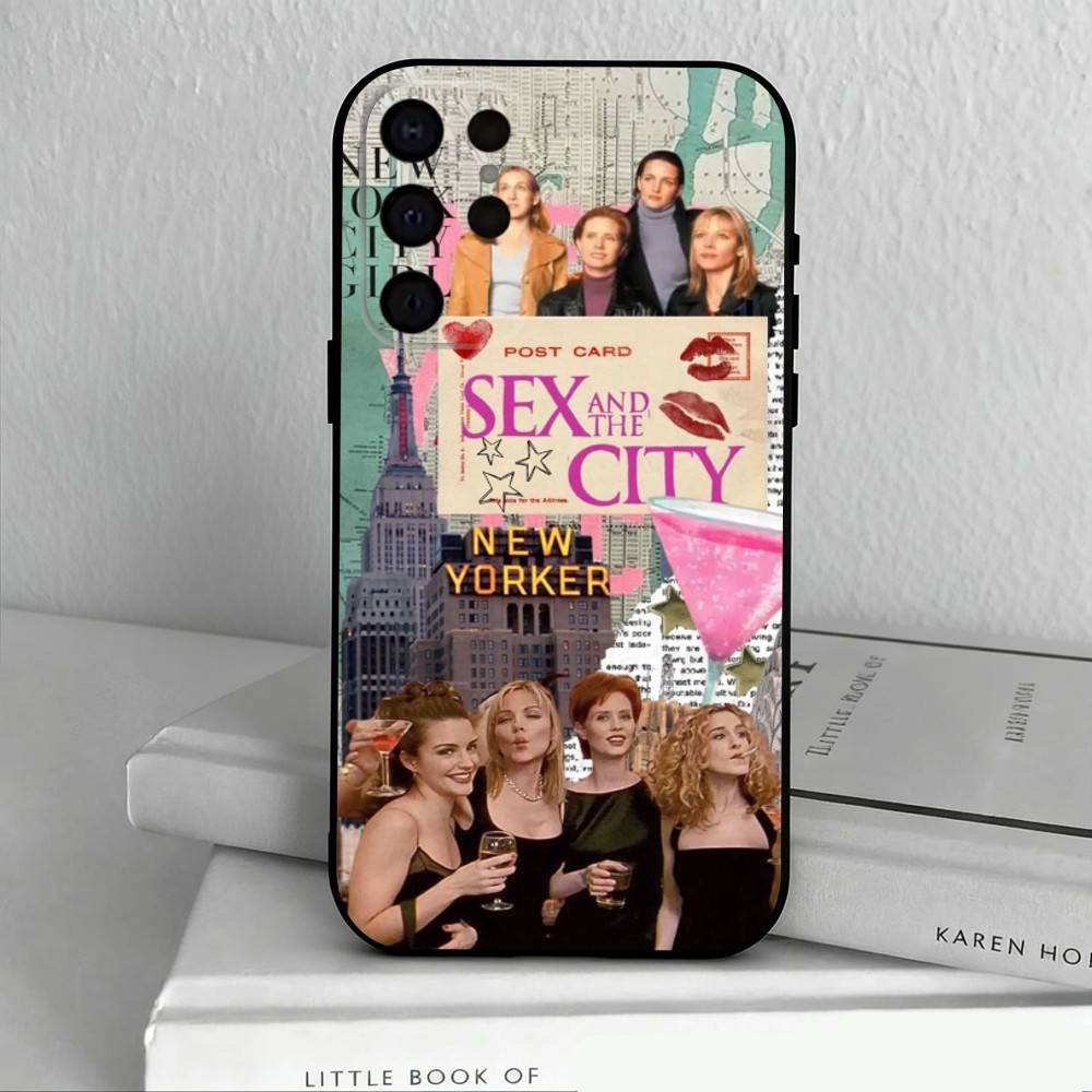 S-Sex and the City  Phone Case For Samsung S25,S24,S21,S22,S23,S30,Ultra,S20,Plus,Others Soft Black Cover