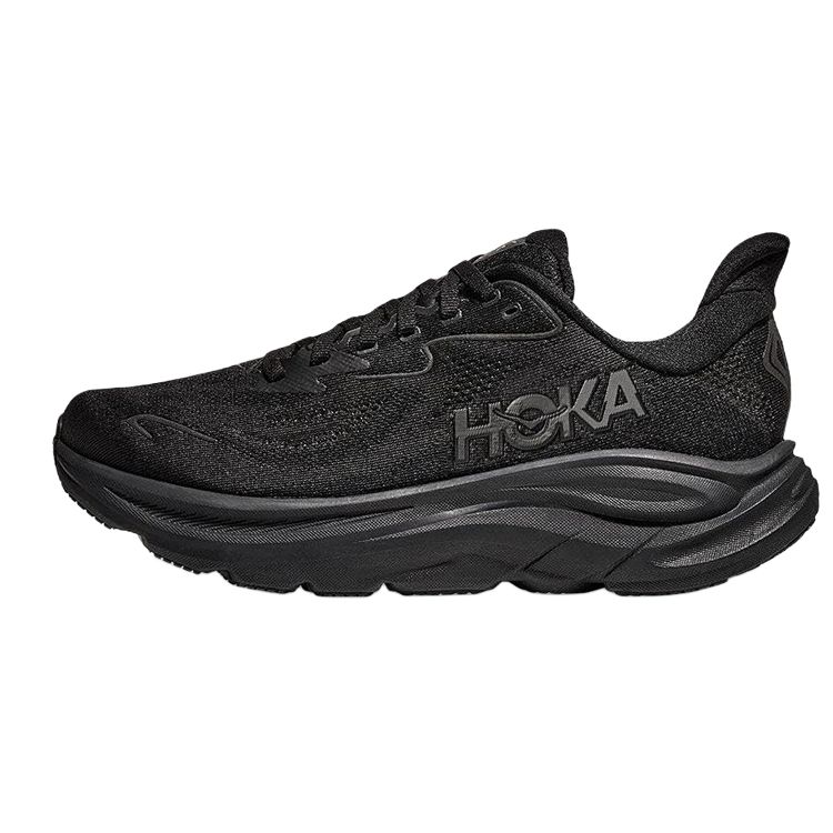 HOKA Clifton 10 Широкие Тройной Черный Женские Кроссовки 1162050-BBLC