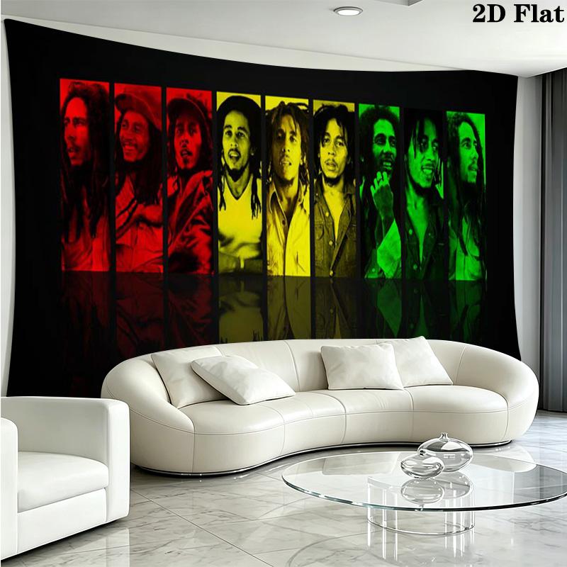 Bob Marley Wall Tapestry Aesthetic Wall Hanging Printed Fabric Blanket Decorative Tapestries for Bedroom Living Room Home Decor