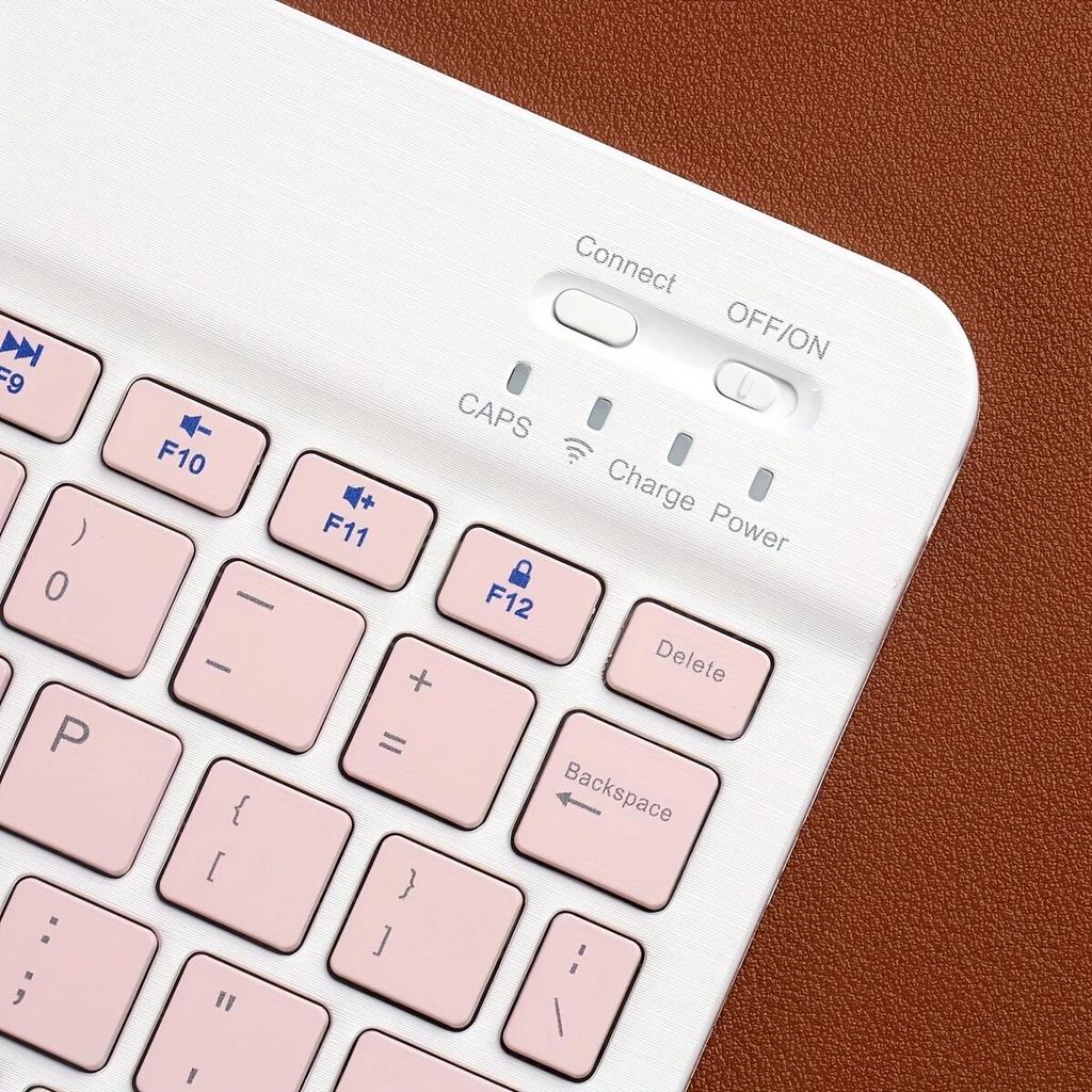 Мини-клавиатура с 78 клавишами и беспроводной связью Bluetooth для ПК, iPad, планшетов Samsung и Lenovo — компактная и портативная для игр и повседневного использования