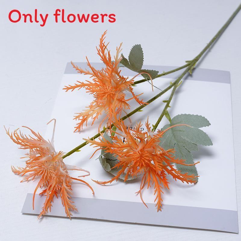 Eryngium Artificial Foetidum Plastic Flowers With Creative Craft For Use Event