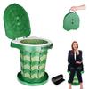 Aokyda Portable Folding Toilet Lightweight and Portable Waste Disposal Folding Portable Toilet Camping + Bag, (Camouflage)