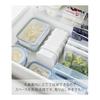 Yamazaki Jitsugyo Easy to Warm Standing Frozen Rice Container Set of 2 White W12.2 x D12.2 x H4.5cm (per piece) Tower Dishwasher/Microwave Safe with