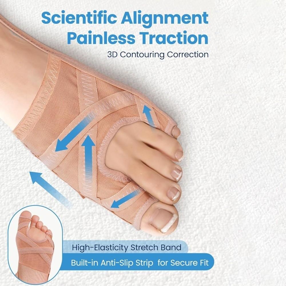 Comfortable Fit Bunion Corrector Adjustable Design Hallux Valgus Corrector  Daily Wear