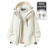 Men Women Waterproof Windproof 3-in-1 Outdoor Jacket With Removable Down Liner Hiking Skiing Camping Cycling