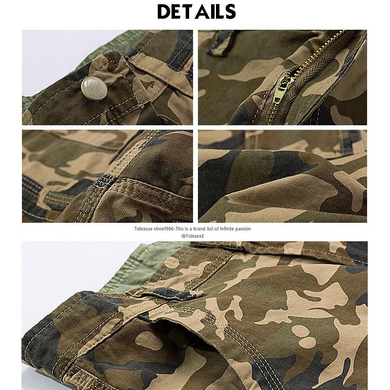 Мужские армейские повседневные рабочие брюки-карго с камуфляжным принтом, военные брюки-чинос, летние брюки