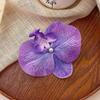 Women Girls Summer Beach Orchid Flower Hair Clip Hawaiian Boho Butterfly Orchid Hair Barrettes Hair Accessories
