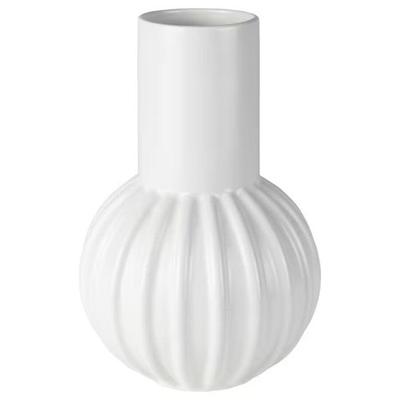 Ваза IKEA SKOGSTUNDRA белая, 27 см (m60572100)
