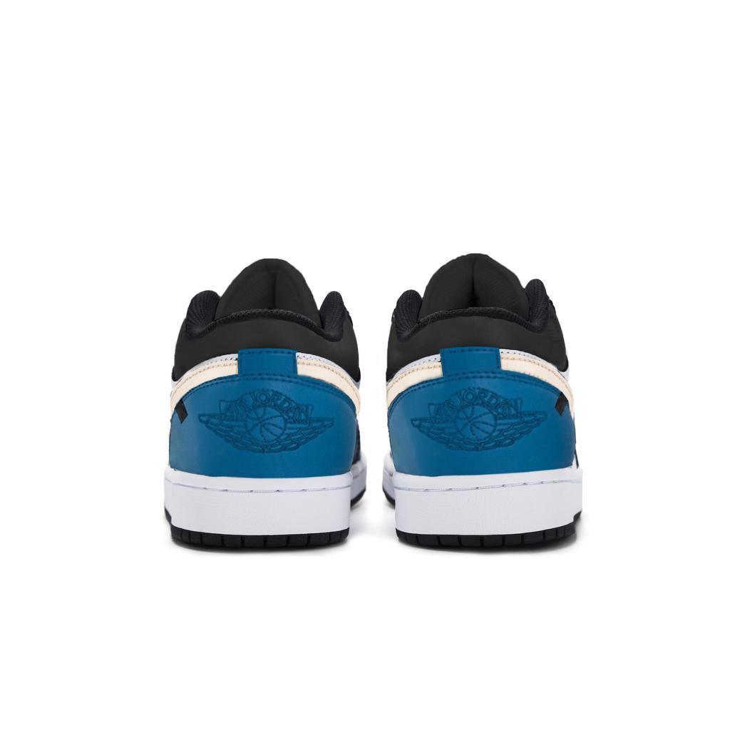 Jordan Air Jordan 1 Low Винтажные Баскетбольные Кроссовки Мужские Белый Синий Черный 553558-040(Команда1920-)