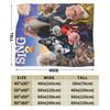 Sing 2 Movie All Characters Buster Ash Flannel Blanket  Soft Durable Throw Blanket for Outdoor Pattern Bedspread Sofa Bed Cover