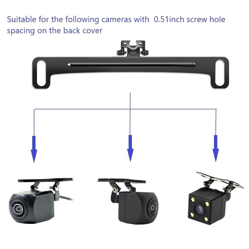 Universal Car Rear View Camera License Plate Bracket Kit Holder For Backup Camera Reverse Camera