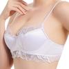Сексуальное женское французское тонкое атласное кружевное бра для большой груди, маленькое, против отвисания, большого размера, нижнее белье, бра