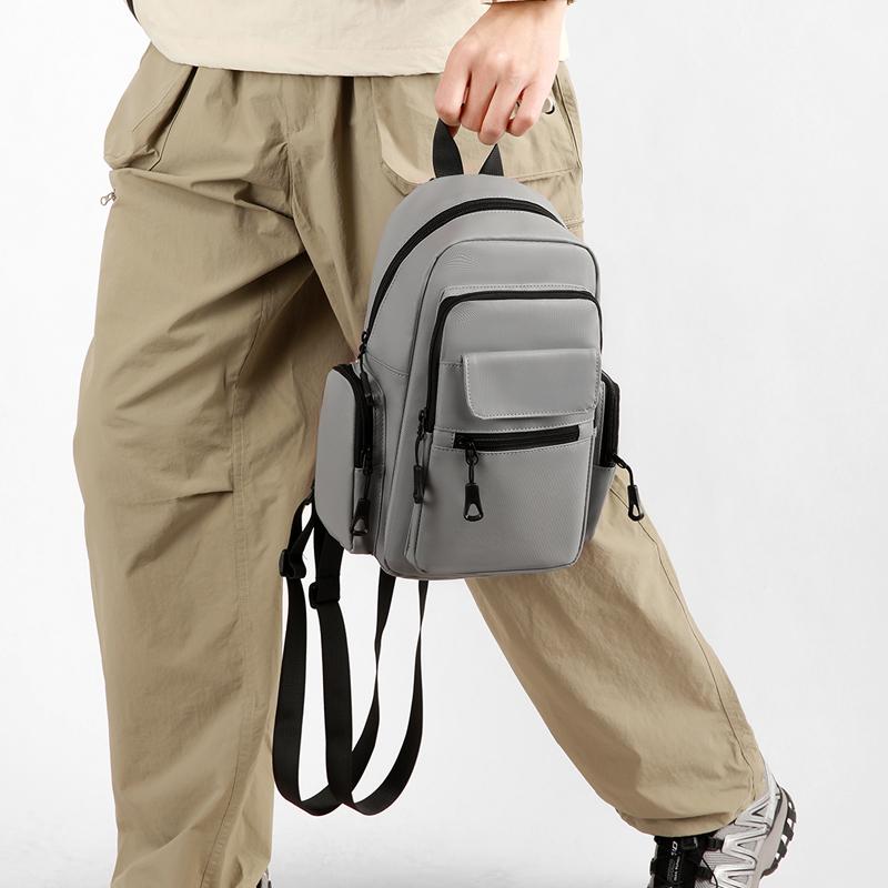 Мужская нагрудная сумка Легкая уличная наплечная сумка Рюкзак для поездок на работу и путешествий