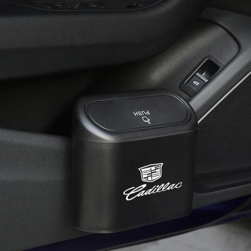 ABS Car Hanging Trash Bin Garbage Bag Storage Box for Cadillac SLS SRX STS XLR XT4 XT6 XTS ATS BLS CT4 CT5 CTS ESCALADE EXT SLR