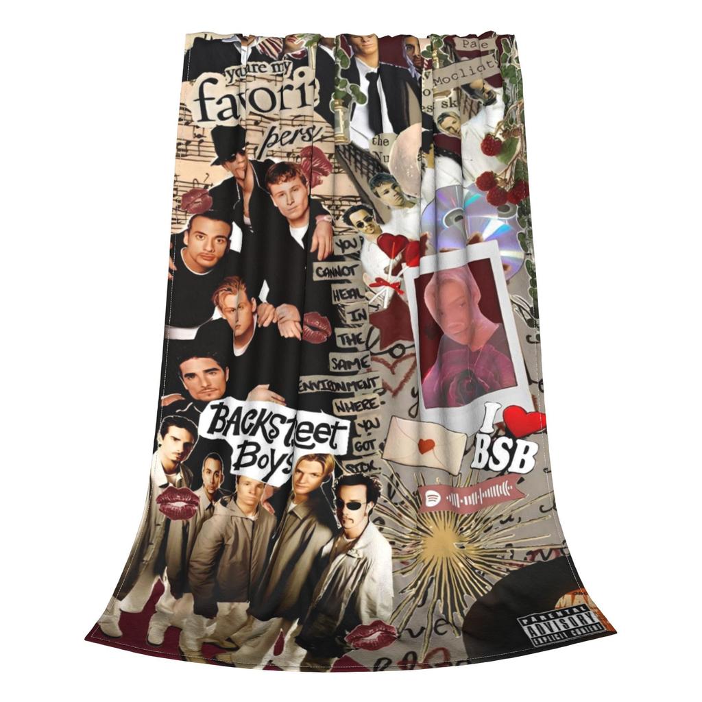 Музыкальные пледы Backstreet Boys Фланелевые пледы для дома, дивана Портативные легкие покрывала