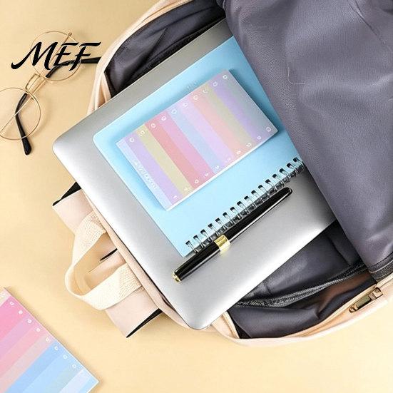 Task Organizer Pad Gradient Checklist Sticky Notepad, Self-stick To-do List Pads, Macaron Color Office Memo Stationery Tearable Planner for