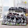 Juventus Personalized Text Blanket Multi-purpose Personalized Blanket Durable Comfort Suitable for Bed Couch Picnics Bedding Four Seasons Universal