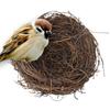 Ручная плетеная гнездо для птиц Искусственная природа Ротанг Птичьи гнезда Декоративные реквизиты Клетка для птиц Декорация сада Для любителей птиц