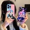 ReZero Рем Рам Матовый ТПУ Чехол для Мобильного Телефона для iPhone 17 16 15 14 13 12 11 X XR XS 8 7 Air Pro Max Plus Mini Цветная Крышка