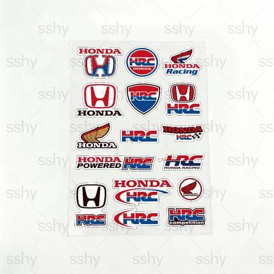 ДЛЯ HONDA HRC H WING Мотоциклетные Светоотражающие Наклейки Водонепроницаемые Декали для Шлема Скутера Бензобака Ящика для Инструментов Гонки TP6 yzpf8