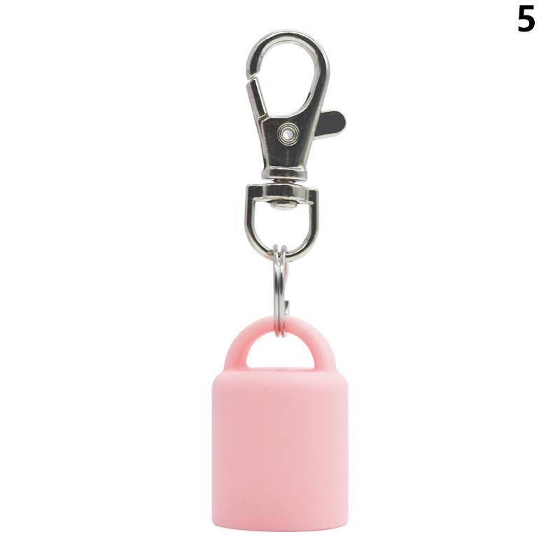 Practical Silicone Keychain Cap lip gloss accessories Portable Durable Holder Keychain Compatible For Lipstick Storage Cap