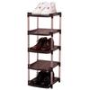Heiwa Kougyou Crystal Shoe Rack, 5 Tiers, Gray