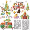 Christmas Winter Camping Car Carbon Steel Cutting Dies Stencils for DIY Scrapbooking Photo Album Decorative Embossing Paper Card Mixed Shapes