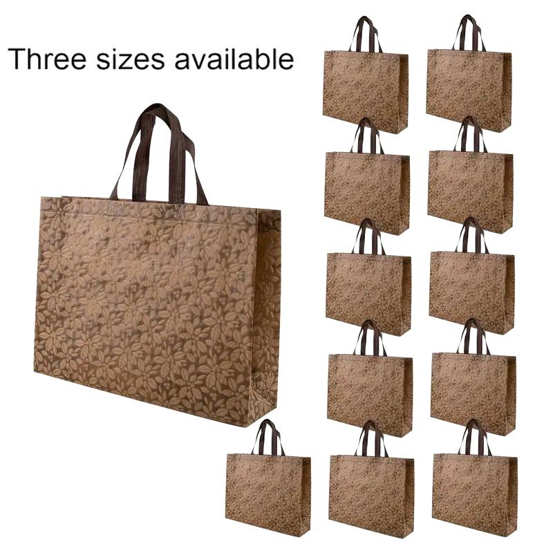 Шесть подарочных пакетов, новый стиль, сумка для одежды, тисненая упаковочная сумка, подарочная сумка для покупок, коммерческая нетканая сумка